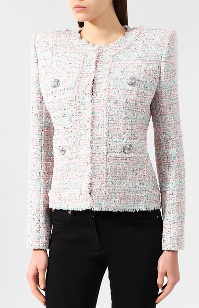 Жакет BALMAIN светло-розового цвета по цене 418000 руб., арт. RF07197/X191, фото 3 Жакет BALMAIN, арт. RF07197/X191, фото 3