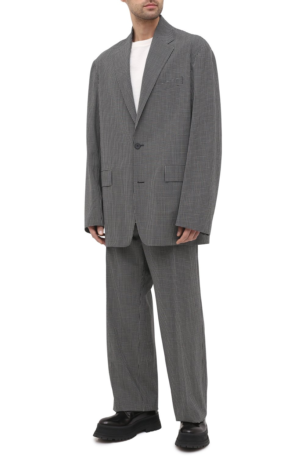 Шерстяной пиджак BALENCIAGA серого цвета по цене 219500 руб., арт. 629328/TIT04, фото 2 Шерстяной пиджак BALENCIAGA, арт. 629328/TIT04, фото 2