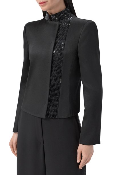 Жакет из вискозы и шелка GIORGIO ARMANI, арт. GW003010/AF24549, фото 3