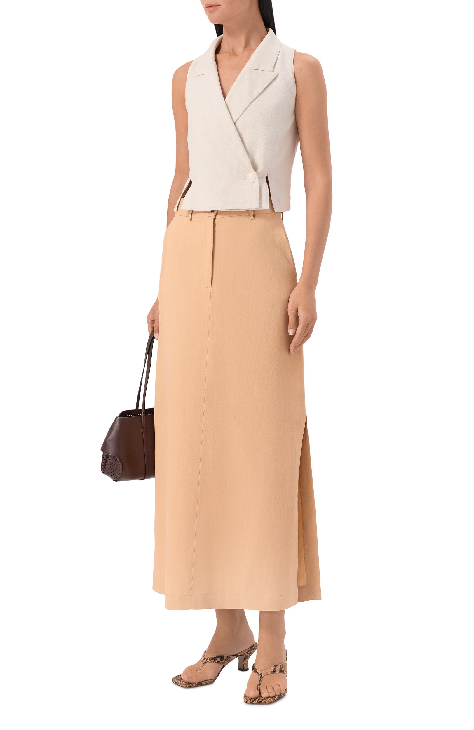 Жилет из хлопка и вискозы EMPORIO ARMANI, арт. EW005248/AF28335, фото 2