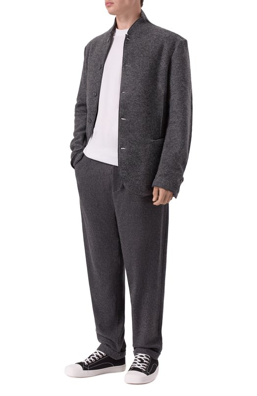 Брюки из шерсти и вискозы Andrea Ya'aqov 25M0RC35/W00L CASHMERE Серый  25M0RC35/W00L CASHMERE Фото 2