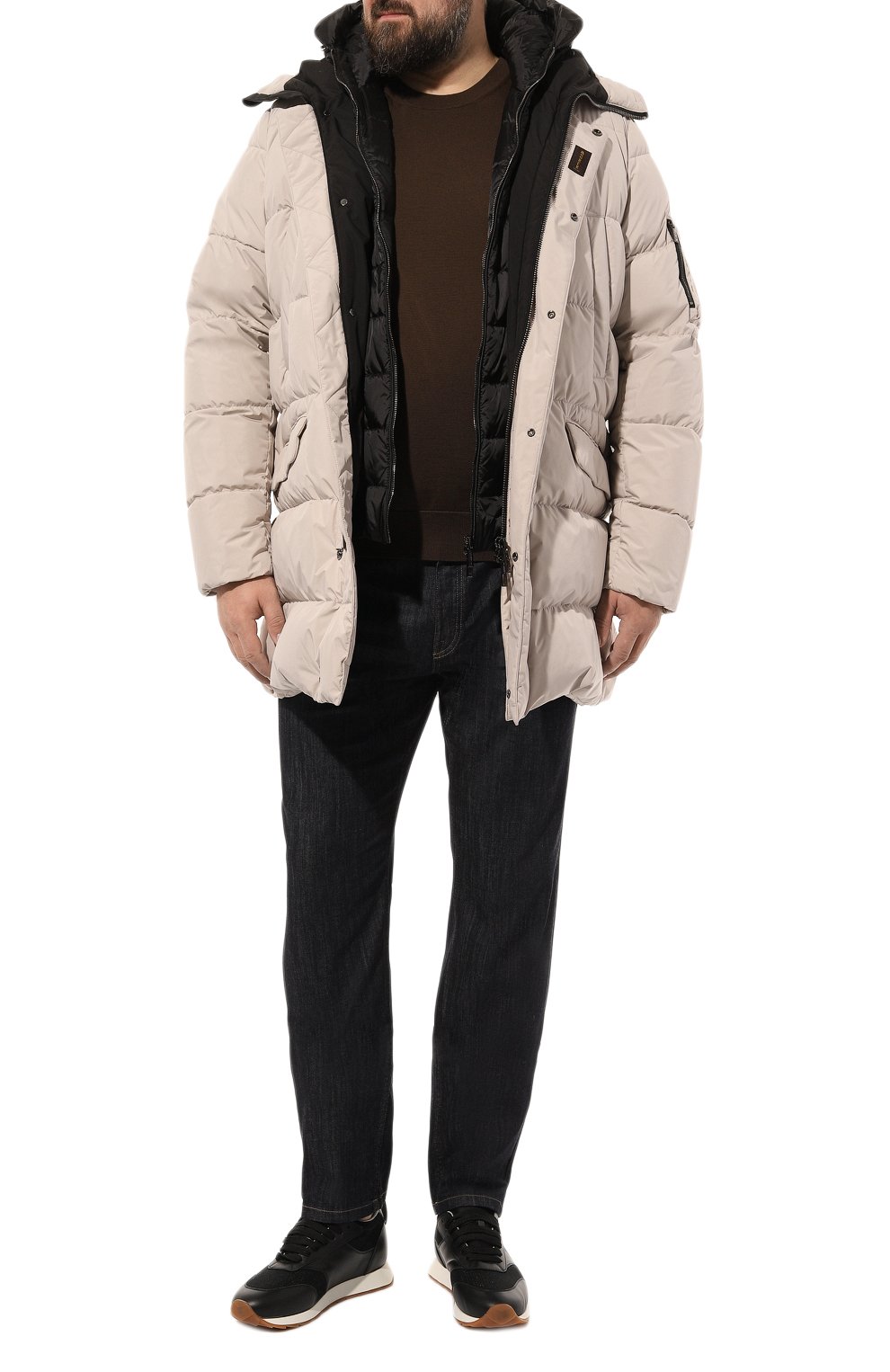 Пуховик davide-stp MOORER светло-серого цвета по цене 299500 руб., арт. DAVIDE-STP, фото 2 Пуховик davide-stp MOORER, арт. DAVIDE-STP, фото 2