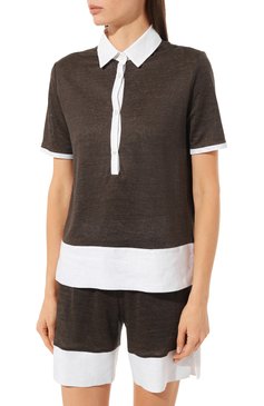 Поло изо льна KITON, арт. D55449K0938A, фото 3