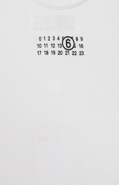 Боди из вискозы MM6 белого цвета по цене 13300 руб., арт. M60809/MM05M, фото 3 Боди из вискозы MM6, арт. M60809/MM05M, фото 3