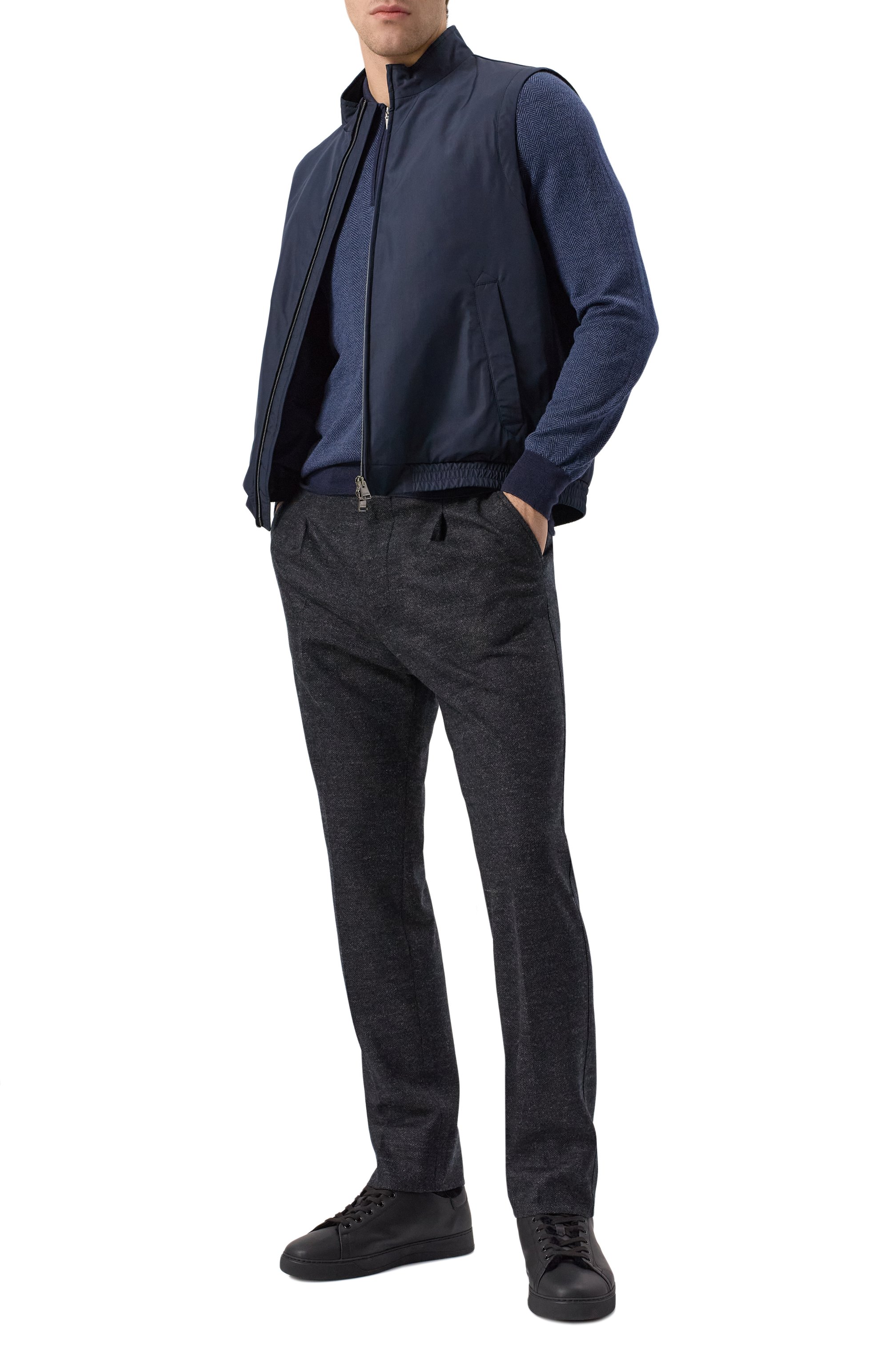 Шерстяные брюки CORNELIANI, арт. 944L19-9417800, фото 2