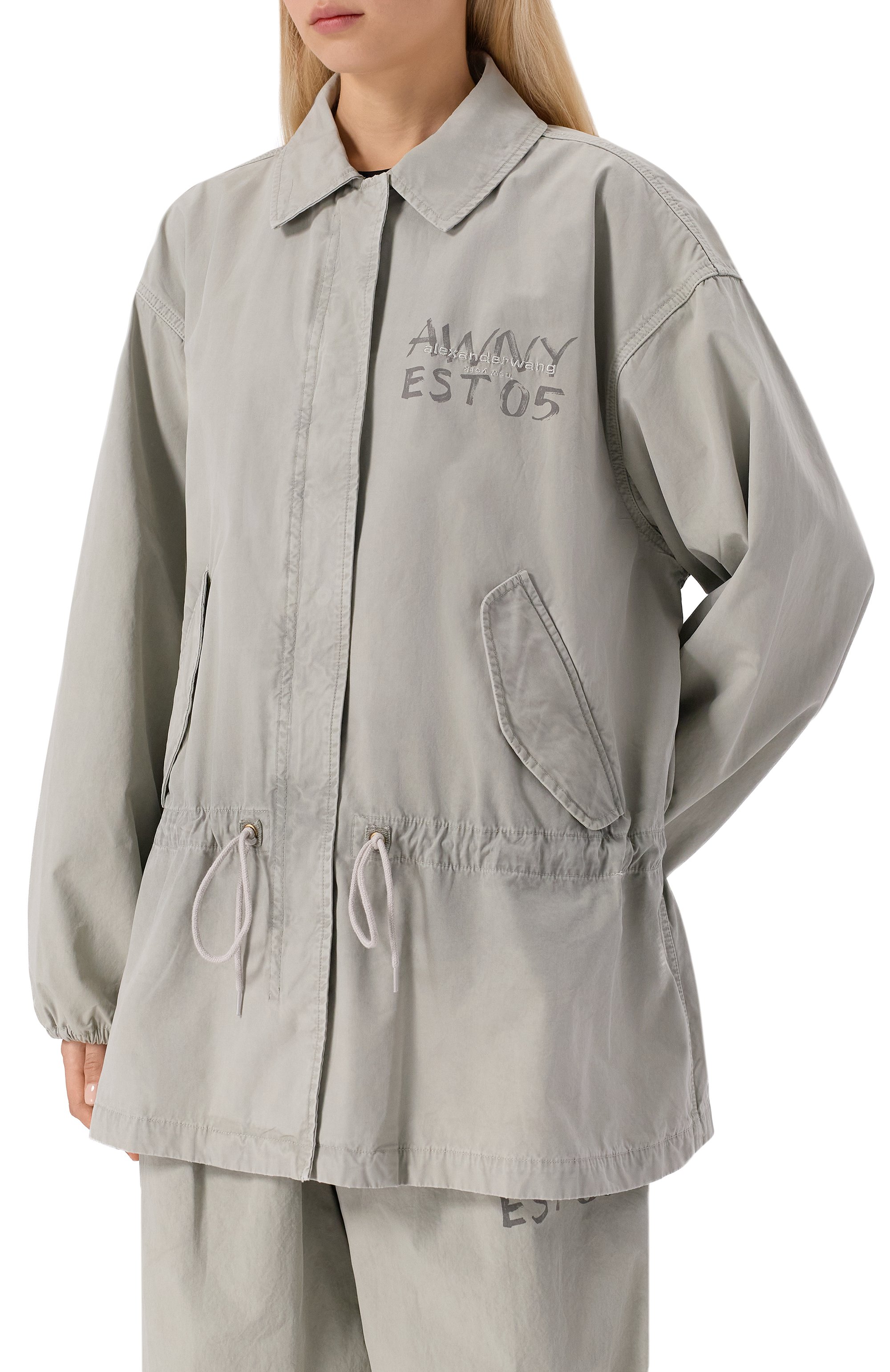 Хлопковая куртка ALEXANDERWANG.T, арт. 4WC3253284, фото 3