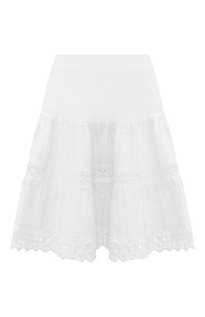Женская льняная юбка 120% LINO, ар т. P1W5931/B317/F00