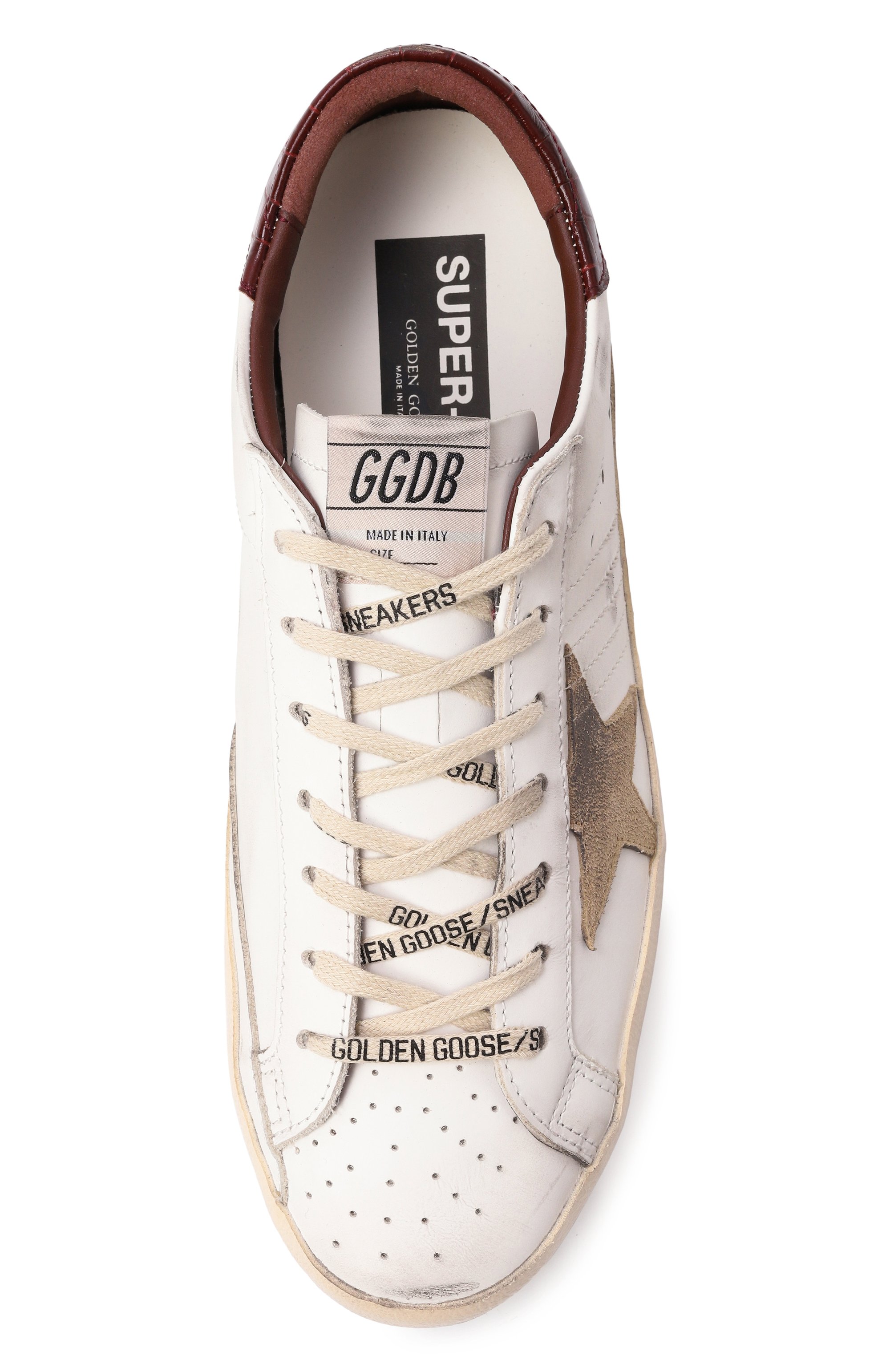 Кожаные кеды super-star GOLDEN GOOSE DELUXE BRAND, арт. GMF00101.F006611, фото 6