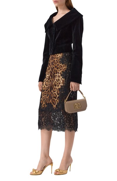 Кожаные мюли keira 105 DOLCE & GABBANA золотого цвета по цене 96050 руб., арт. CR1750/A1016, фото 3 Кожаные мюли keira 105 DOLCE & GABBANA, арт. CR1750/A1016, фото 3