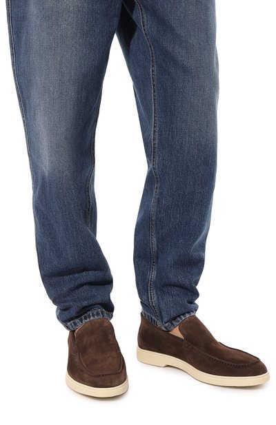 Замшевые лоферы yalta SANTONI, арт. MGYG15996TICBSVUG62, фото 3