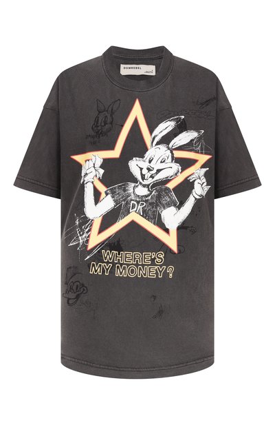 Женская хлопковая футболка DOMREBEL, арт. CASHBUN T-SHIRT