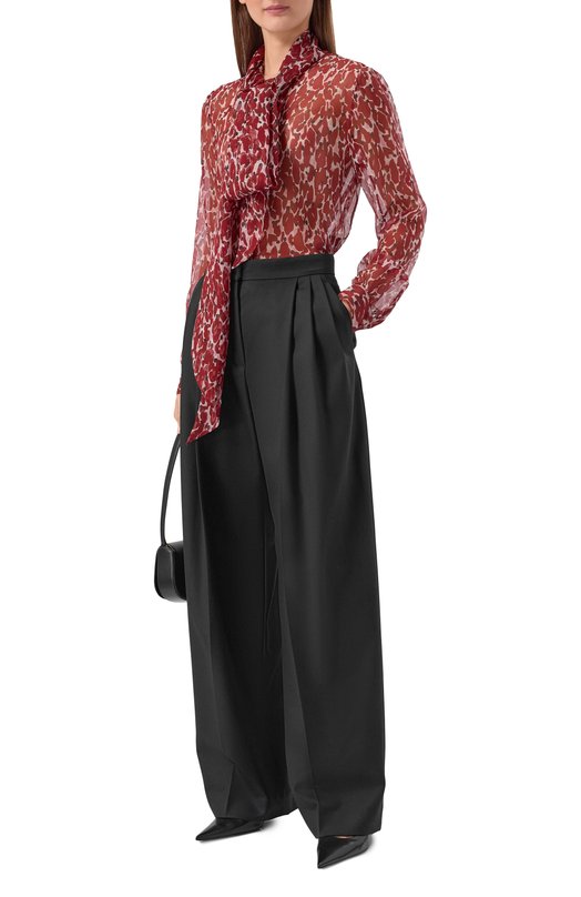 Шерстяные брюки Nina Ricci 26PCPA003/WV0323 Чёрный  26PCPA003/WV0323 Фото 2