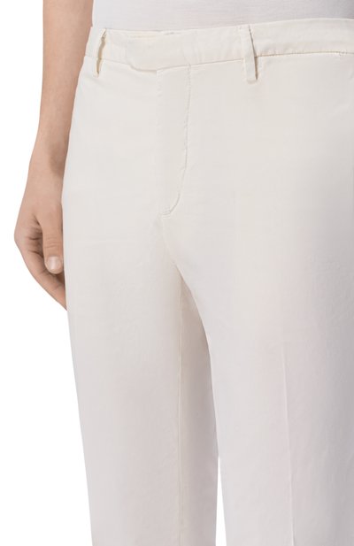 Хлопковые брюки BOGLIOLI кремового цвета по цене 49950 руб., арт. 80882Q/SB5751, фото 5 Хлопковые брюки BOGLIOLI, арт. 80882Q/SB5751, фото 5