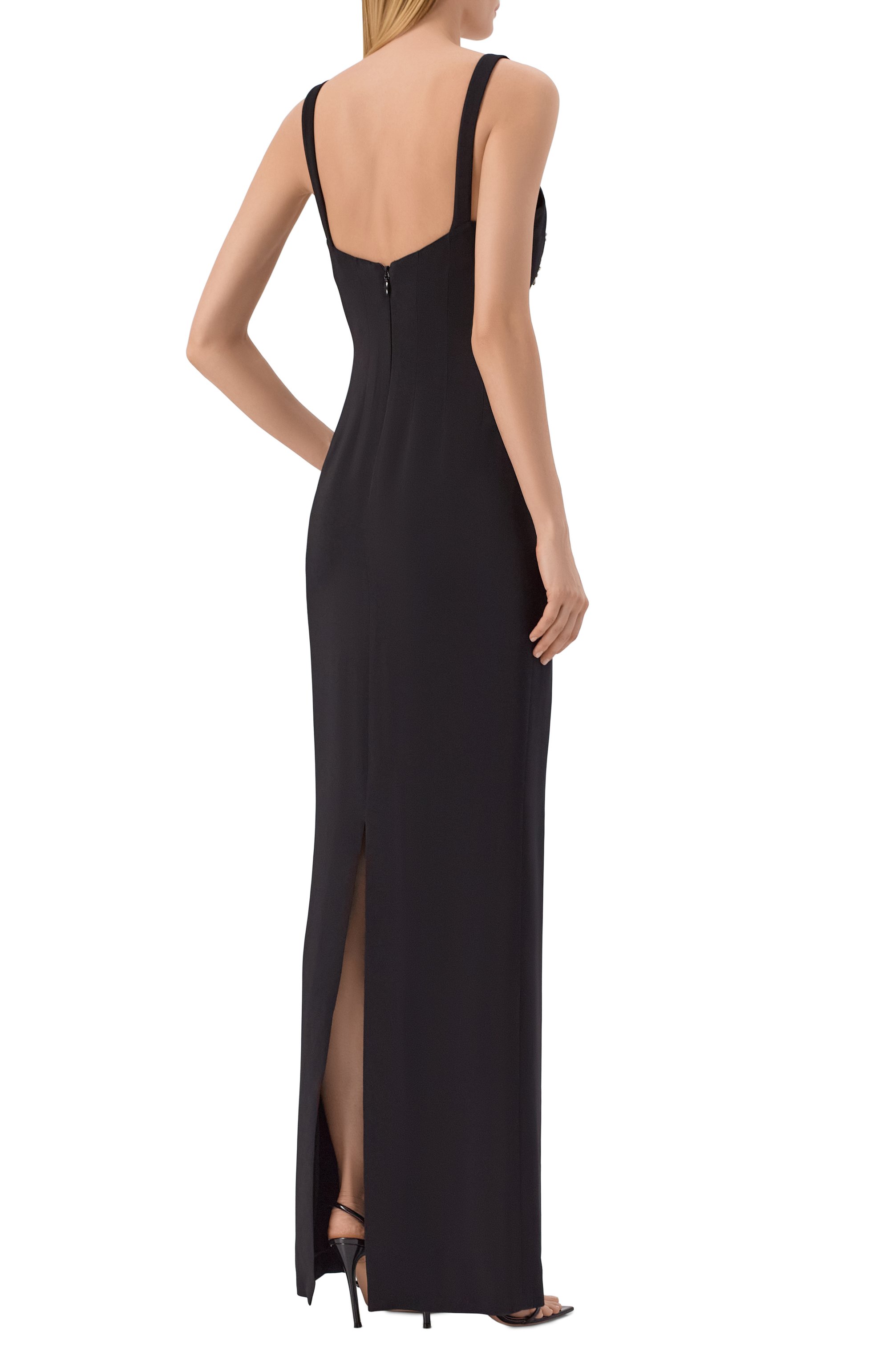 Платье из вискозы с отделкой стразами ZUHAIR MURAD, арт. SDR26025/CRCA020, фото 3