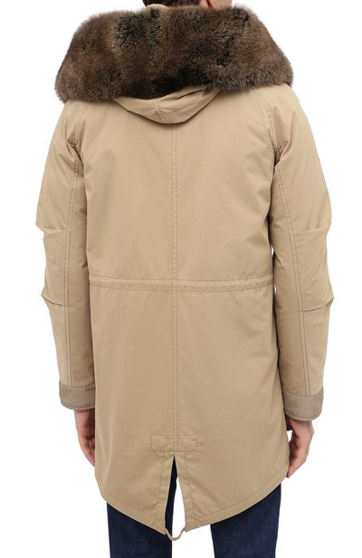 Пуховая парка с меховой подкладкой YVES SALOMON, арт. 21WHM00496A03X, фото 4