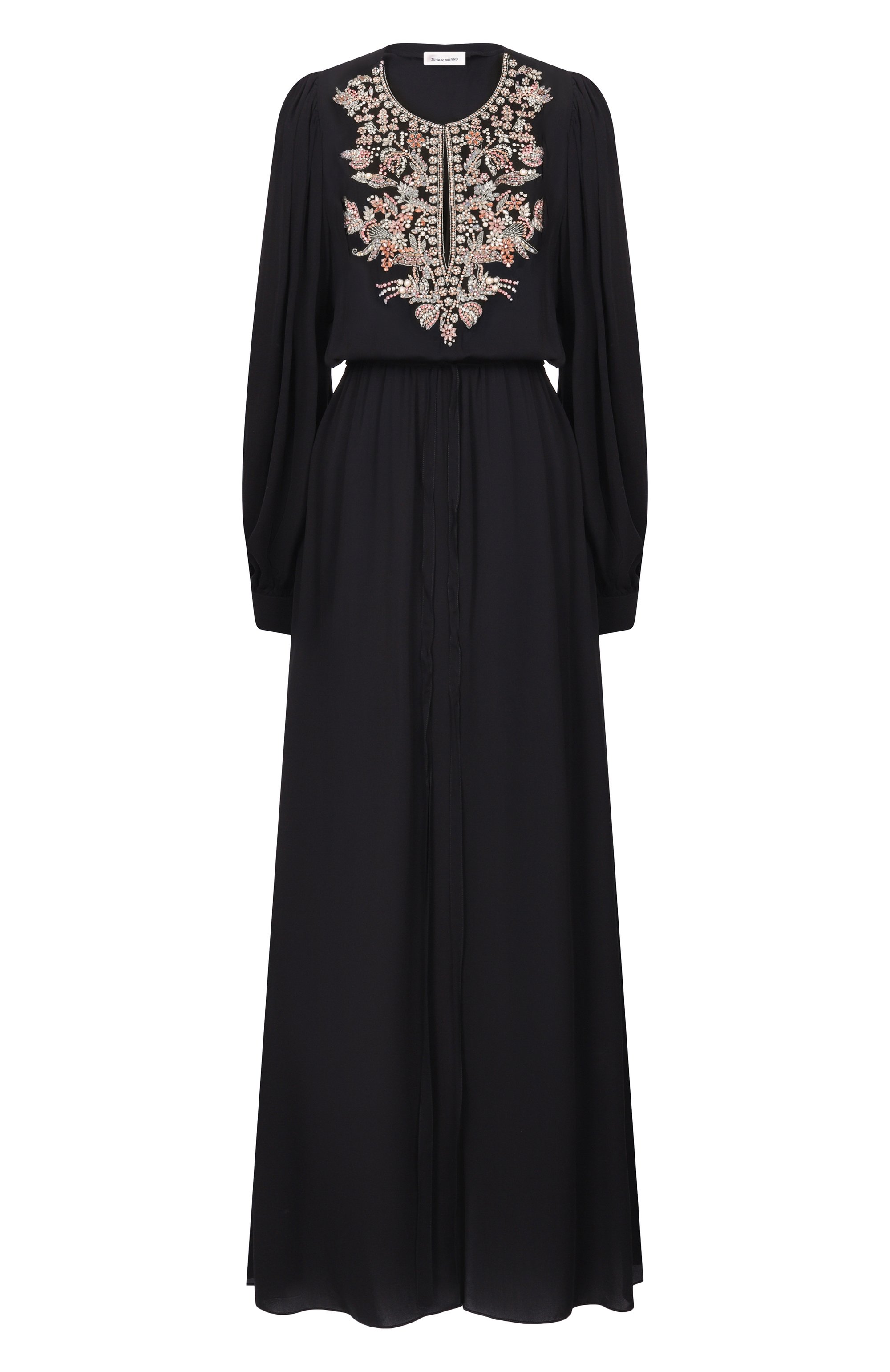 Шелковое платье с отделкой стразами ZUHAIR MURAD, арт. SDR26016/SIGE005, фото 1