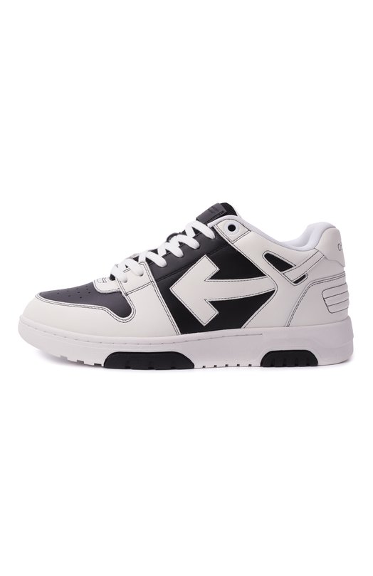 Кожаные кеды Out of Office Off-White 0MIA189C99LEA015 Чёрно-белый  0MIA189C99LEA015 Фото 4