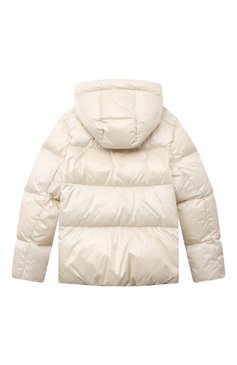 Детская куртка WOOLRICH кремвого цвета, арт. CFWK0U0329FRUT3085 | Фото 2 (Рукава: Длинные; Материал внешний: Синтетический материал; Материал сплава: Проставлено; Драгоценные камни: Проставлено; Ростовка одежда: 10 - 11 лет | 140 - 146см, 12 лет | 152 см, 13 - 15 лет | 158 см)