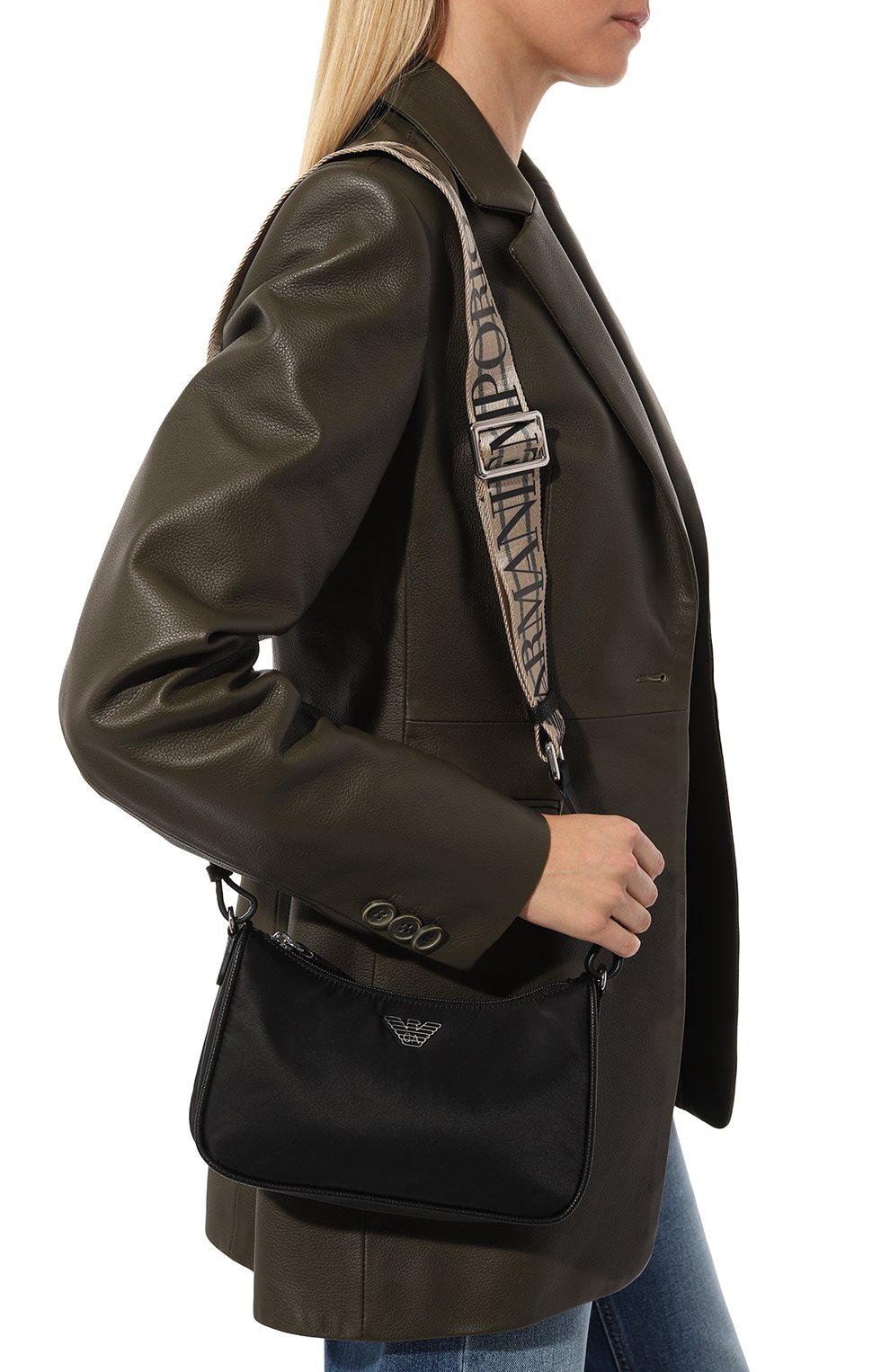 Сумка EMPORIO ARMANI черного цвета по цене 23800 руб., арт. Y3H293/YVL7E, фото 2 Сумка EMPORIO ARMANI, арт. Y3H293/YVL7E, фото 2