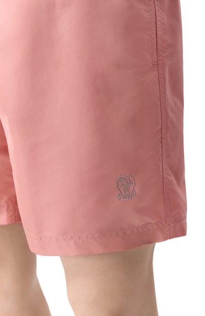 Плавки-шорты BRUNELLO CUCINELLI кораллового цвета по цене 49250 руб., арт. MW817043, фото 4 Плавки-шорты BRUNELLO CUCINELLI, арт. MW817043, фото 4
