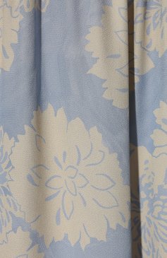 Женское платье из вискозы MIU MIU голубого цвета, арт. MF4048-1YD7-F0076 | Фото 5 (Материал внешний: Вискоза; Стили: Романтичный; Случай: Повседневный; Женское Кросс-КТ: Платье-одежда, Сарафаны; Длина Ж (юбки, платья, шорты): Миди; Материал сплава: Проставлено; Драгоценные камни: Проставлено; Рукава: На бретелях)