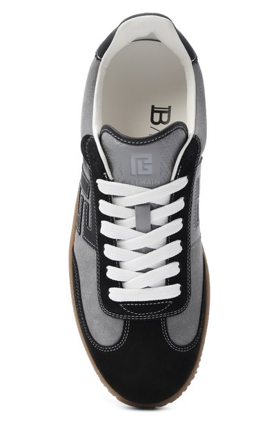 Замшевые кеды swan BALMAIN, арт. GM1VI360/LGV0, фото 5