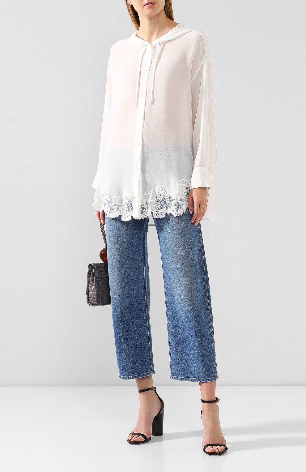 Шелковая блузка ERMANNO ERMANNO SCERVINO, арт. 45T CM29 CDC, фото 2