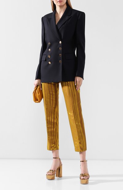 Шерстяной жакет DRIES VAN NOTEN темно-синего цвета по цене 121000 руб., арт. 201-10454-9187, фото 2 Шерстяной жакет DRIES VAN NOTEN, арт. 201-10454-9187, фото 2