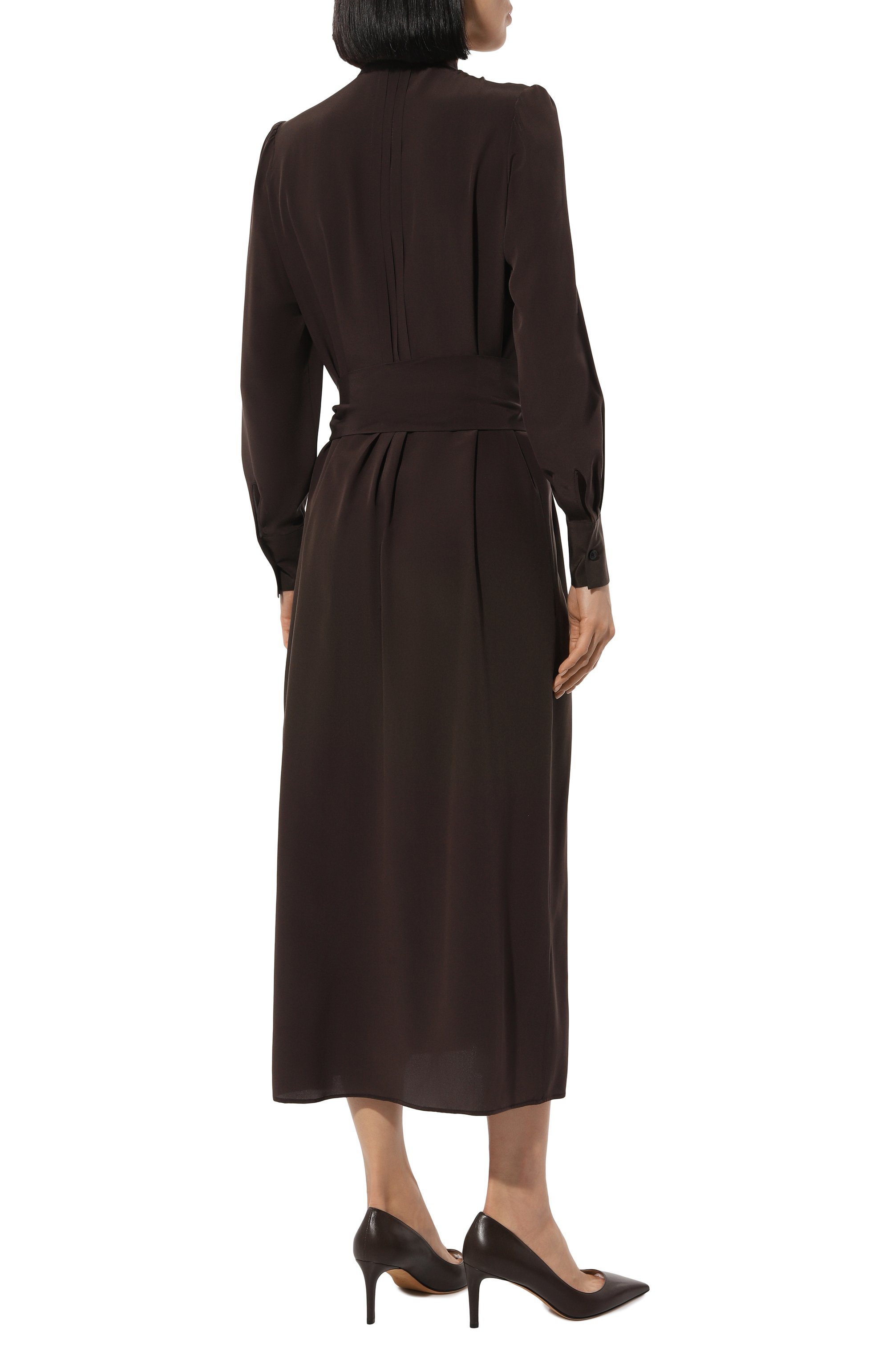 Шелковое платье KITON, арт. D58329K0597A01, фото 4