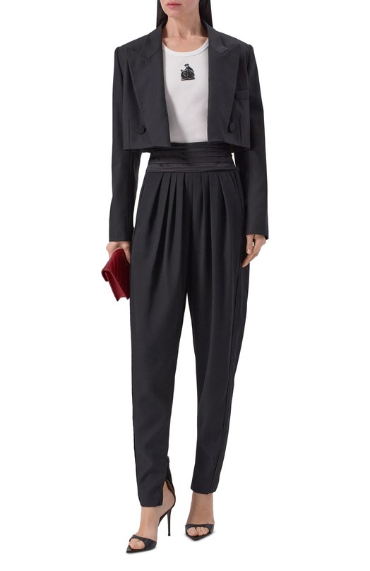 Хлопковая майка Lanvin RW-T00012-J047-P26 Белый  RW-T00012-J047-P26 Фото 2