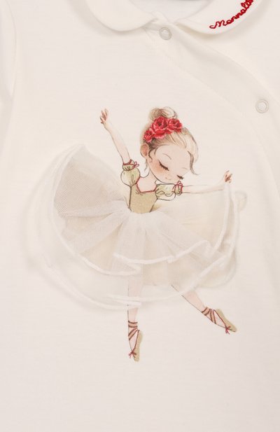 Хлопковый комбинезон MONNALISA, арт. 35F210, фото 3