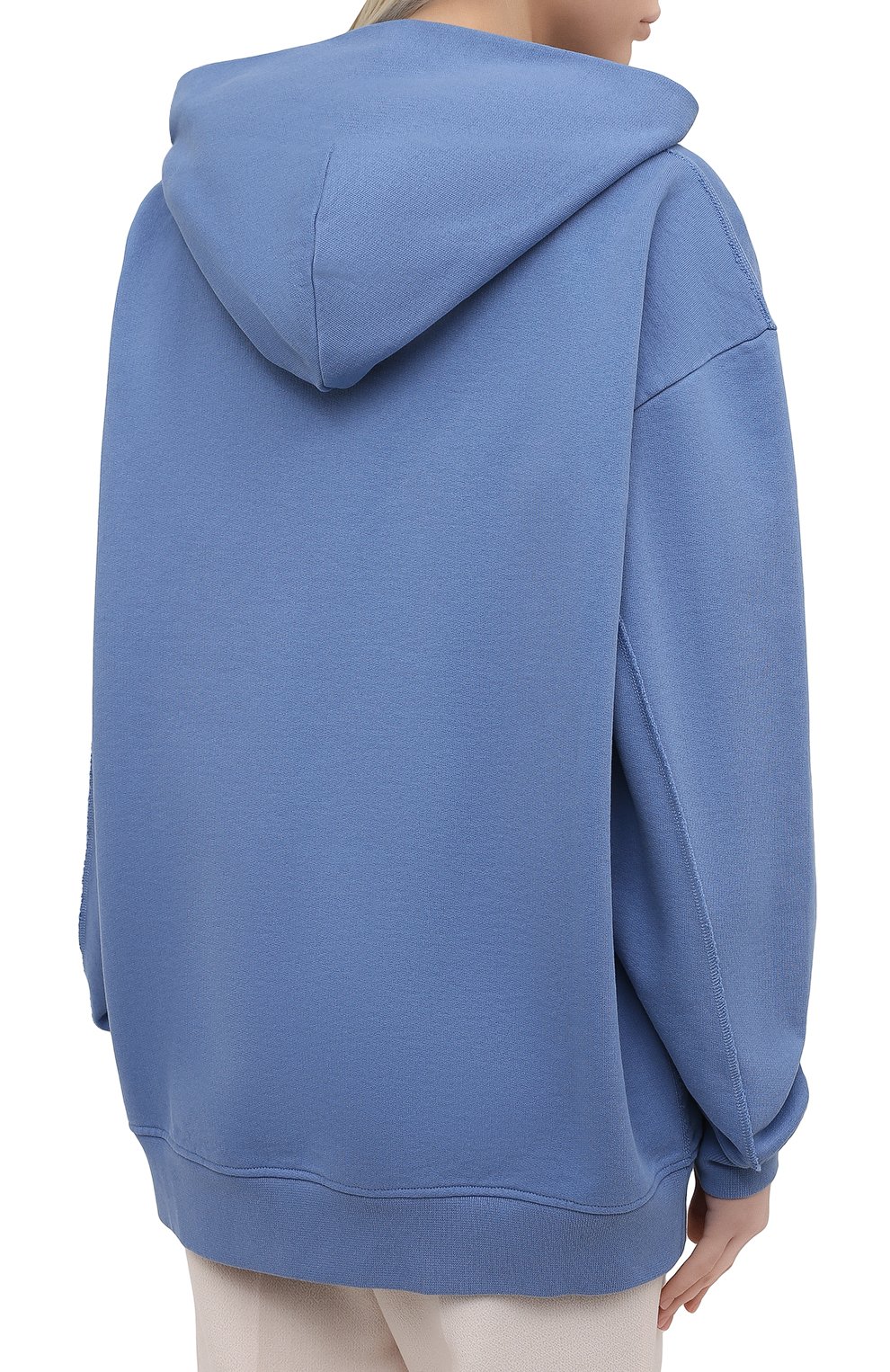 Хлопковое худи ACNE STUDIOS голубого цвета по цене 49950 руб., арт. AI0079, фото 4 Хлопковое худи ACNE STUDIOS, арт. AI0079, фото 4