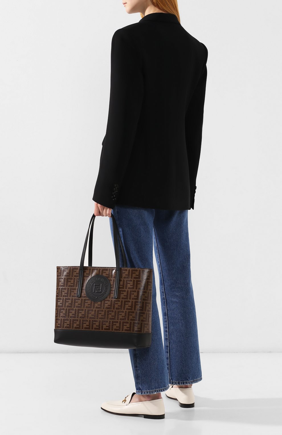 Сумка-шопер FENDI черного цвета по цене 82100 руб., арт. 8BH348 A5K4, фото 2 Сумка-шопер FENDI, арт. 8BH348 A5K4, фото 2