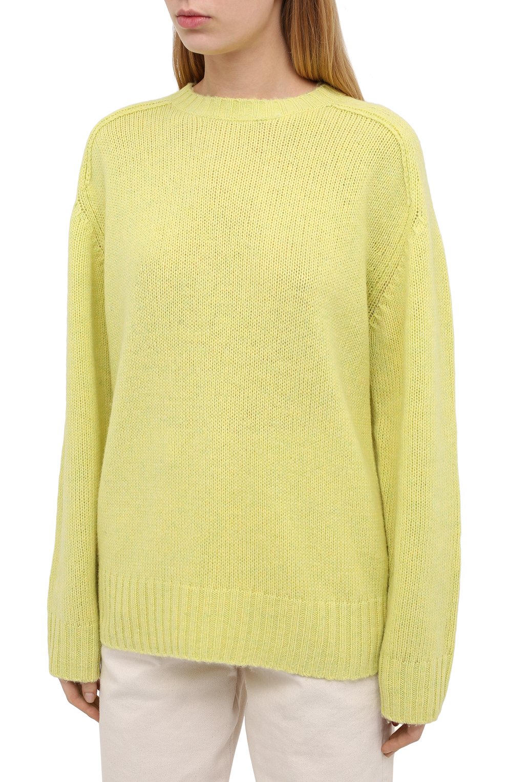 Шерстяной свитер ACNE STUDIOS желтого цвета по цене 25800 руб., арт. A60192, фото 3 Шерстяной свитер ACNE STUDIOS, арт. A60192, фото 3