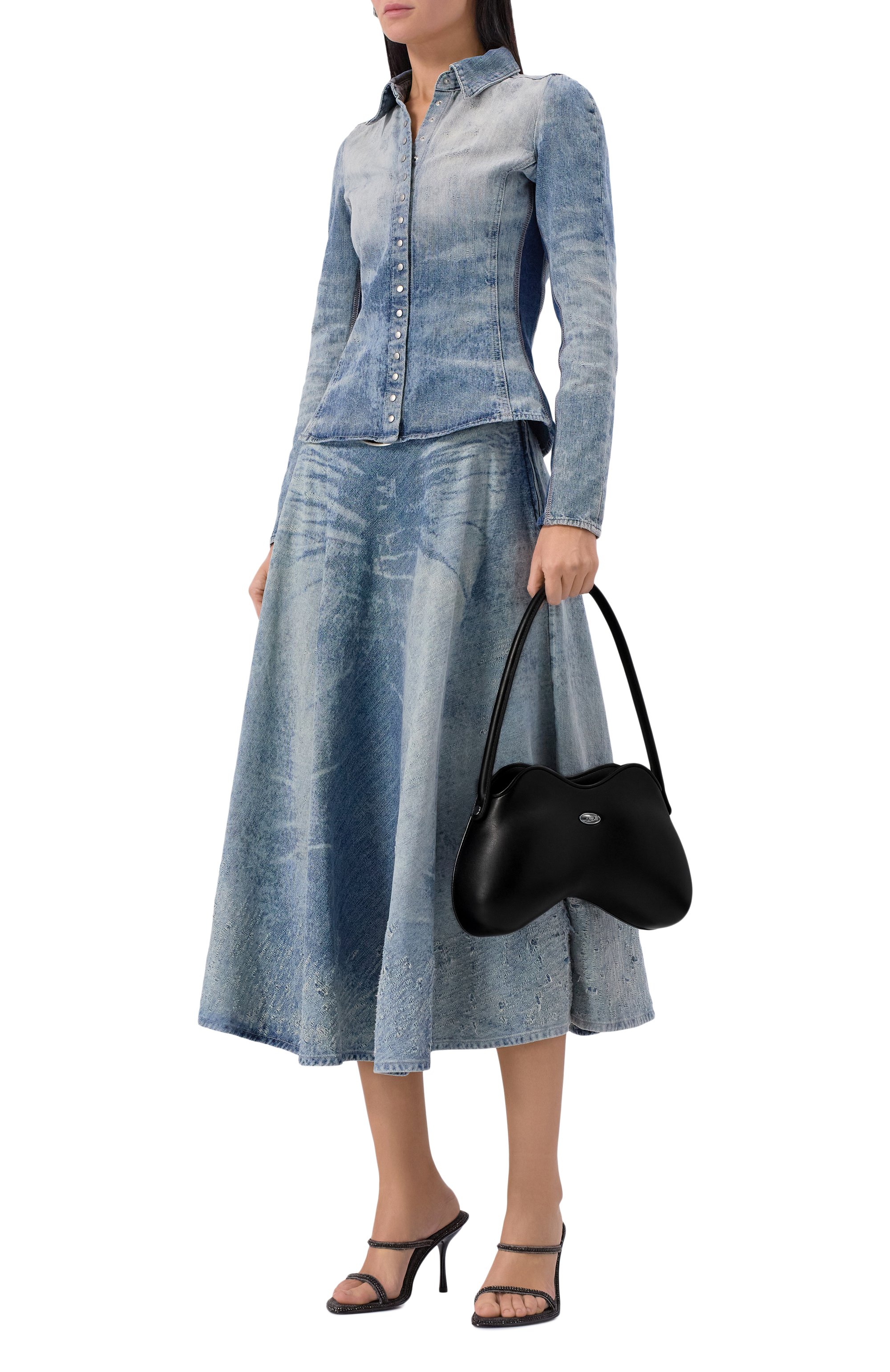 Сумка double-d DIESEL черного цвета по цене 43450 руб., арт. X10327/PS763, фото 7 Сумка double-d DIESEL, арт. X10327/PS763, фото 7