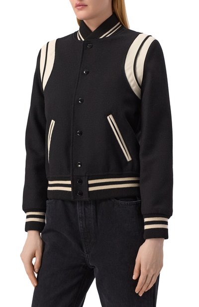 Шерстяной бомбер SAINT LAURENT, арт. 376283/Y180W, фото 3