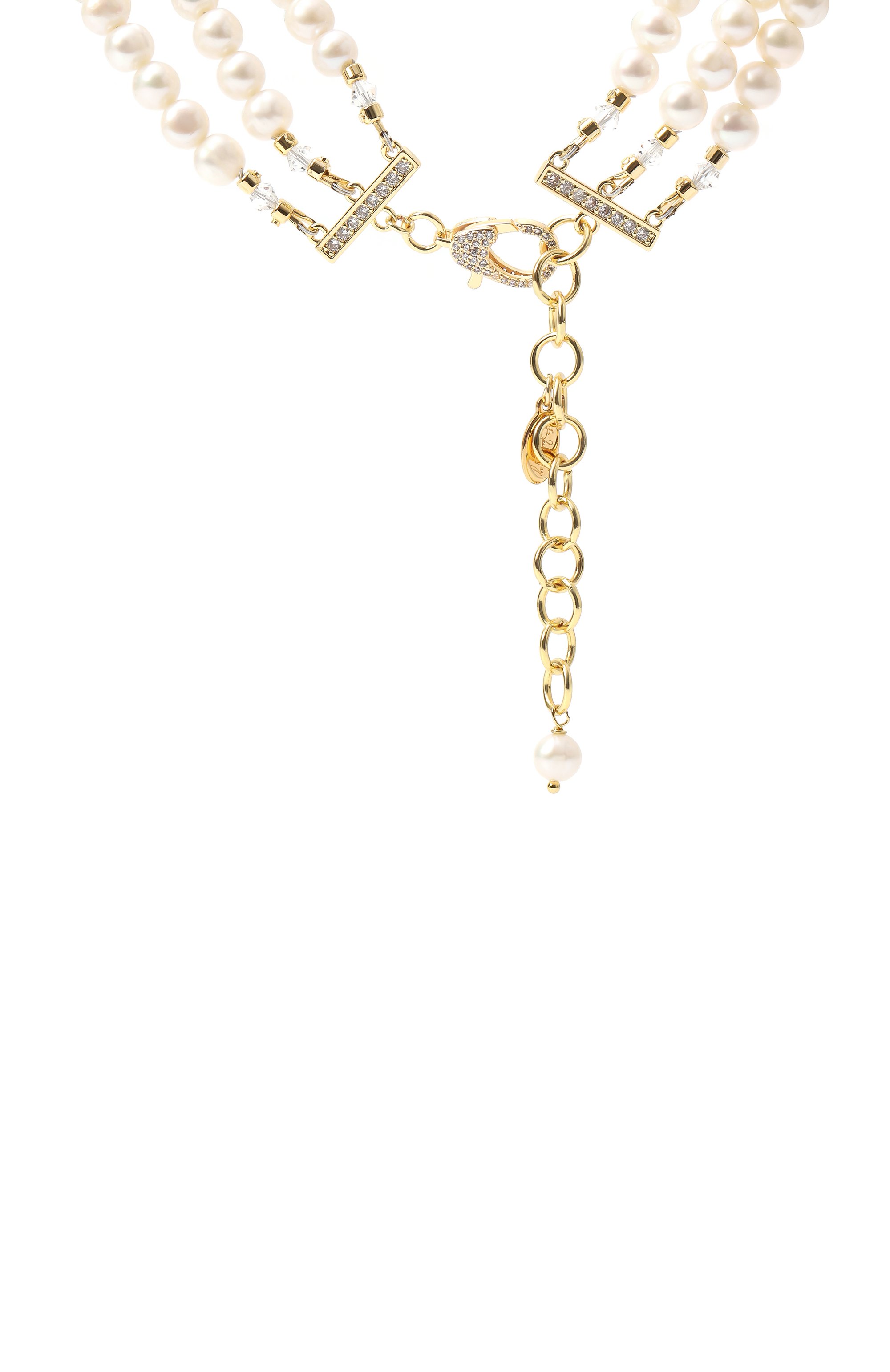 Ожерелье golden camelia BLUEJAY белого цвета по цене 30800 руб., арт. BJ-CMG, фото 4 Ожерелье golden camelia BLUEJAY, арт. BJ-CMG, фото 4