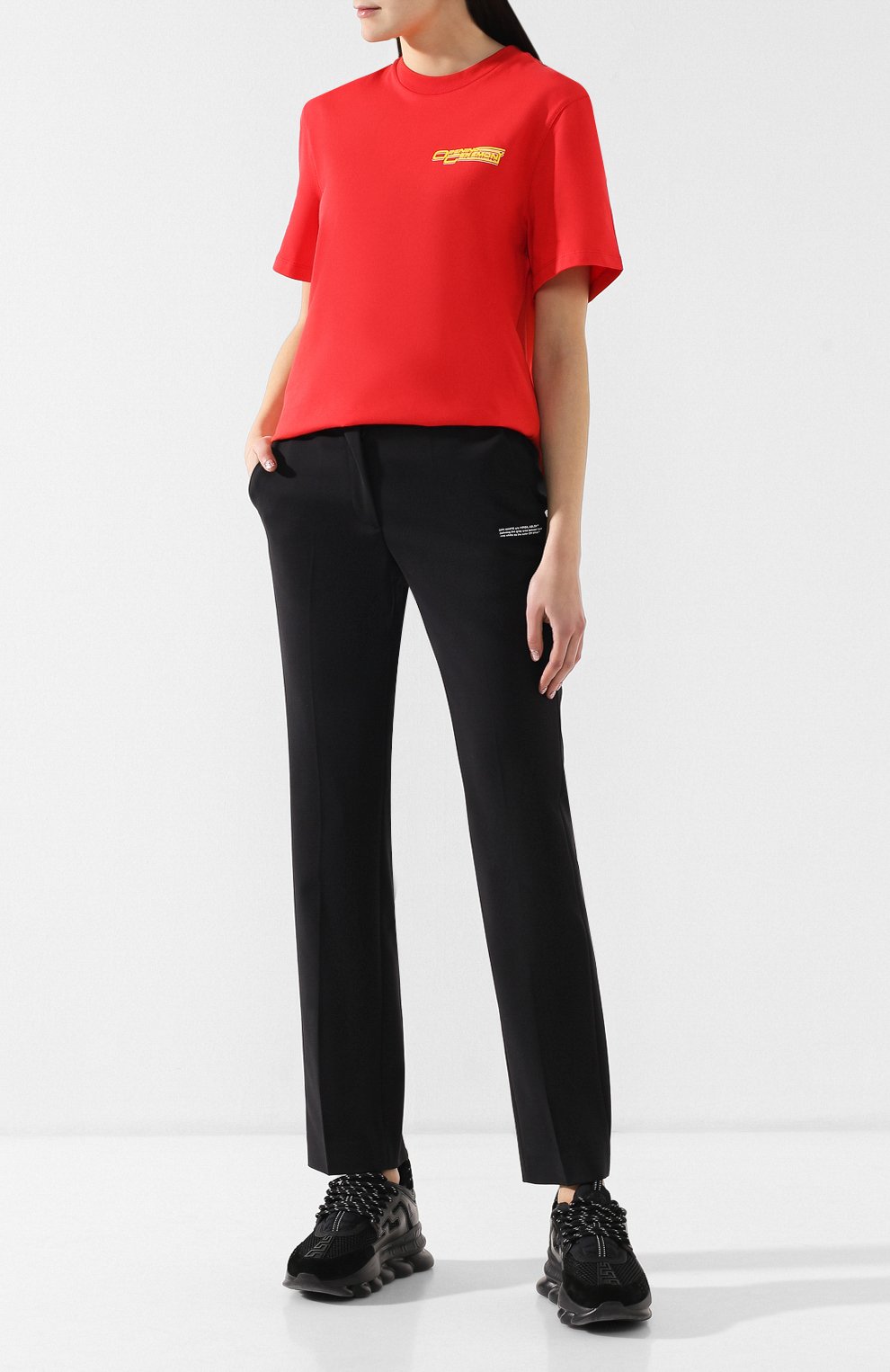 Однотонные брюки OFF-WHITE, арт. 0WCA060R19C940571000, фото 2