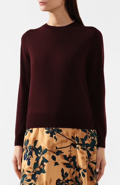 Шерстяной пуловер DRIES VAN NOTEN бордового цвета по цене 28500 руб., арт. 192-11271-8702, фото 3 Шерстяной пуловер DRIES VAN NOTEN, арт. 192-11271-8702, фото 3