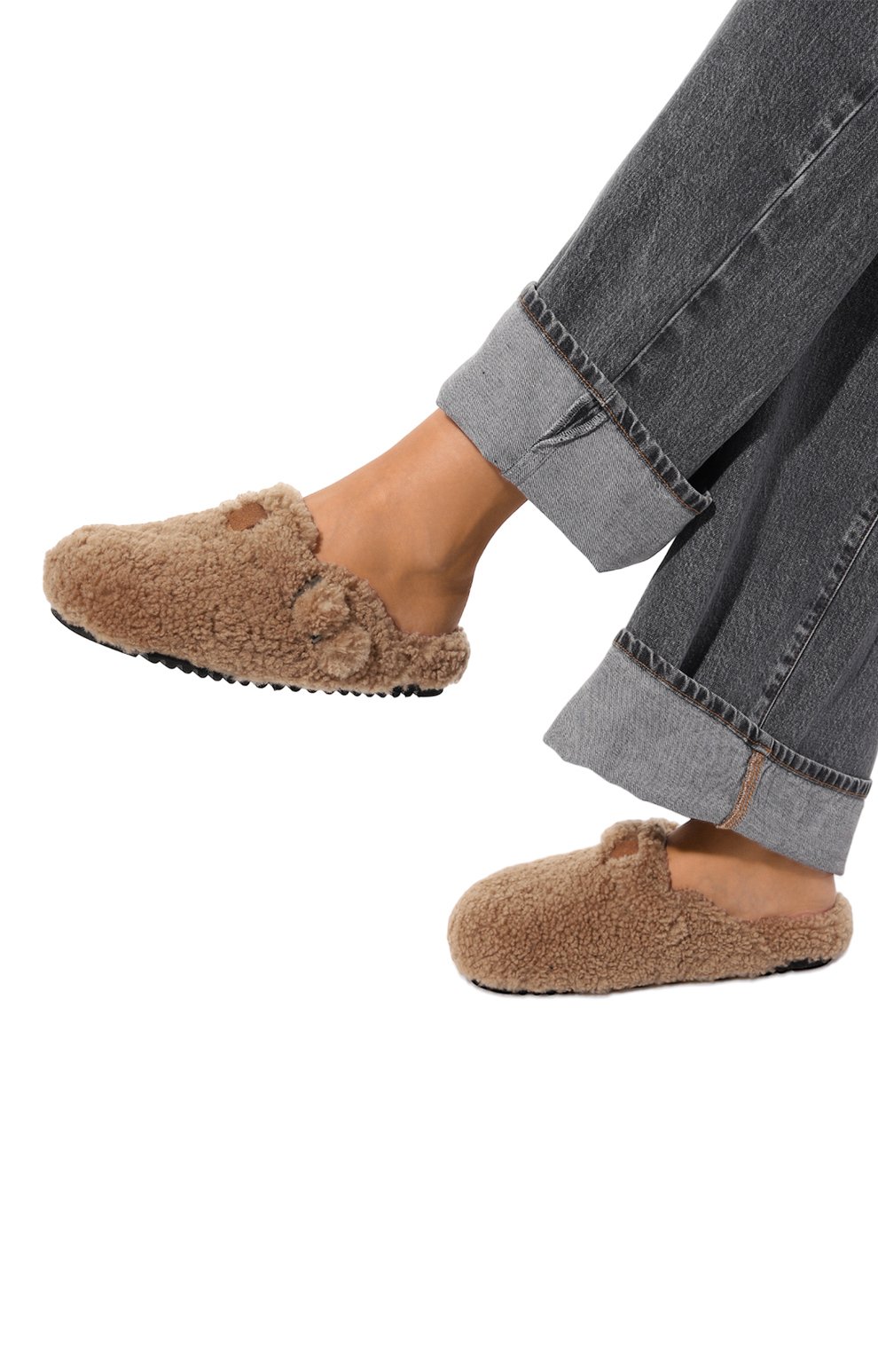 Меховые сабо megeve SIMONETTA RAVIZZA бежевого цвета по цене 61550 руб., арт. F03S011H12, фото 3 Меховые сабо megeve SIMONETTA RAVIZZA, арт. F03S011H12, фото 3