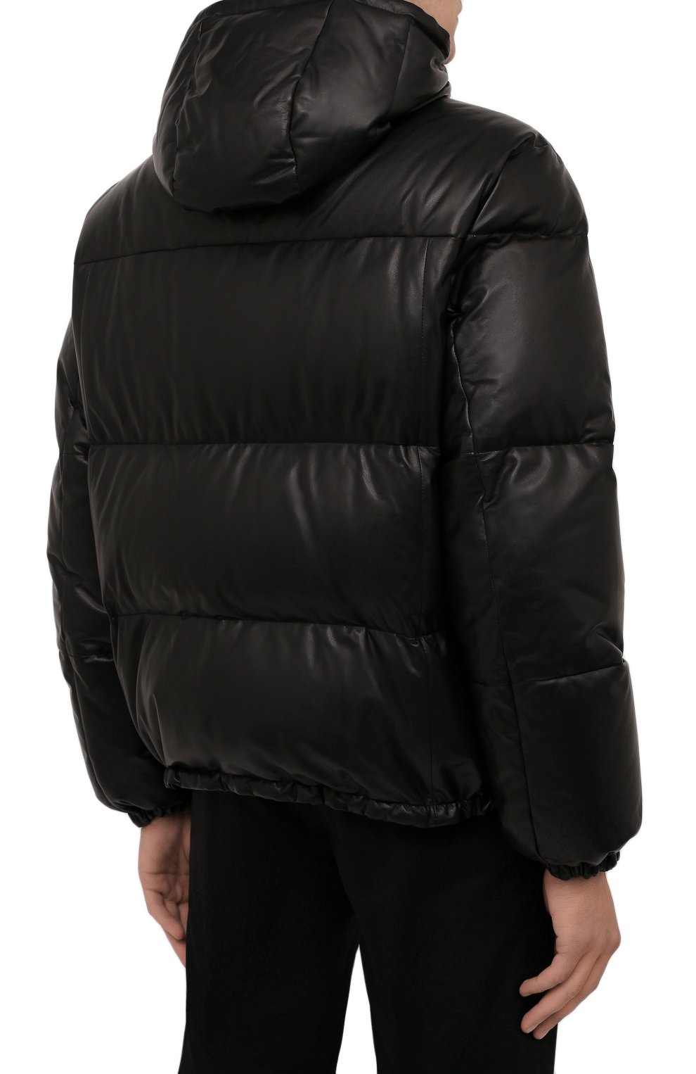 Кожаный пуховик PRADA, арт. UPW400-JHI-F0002, фото 4