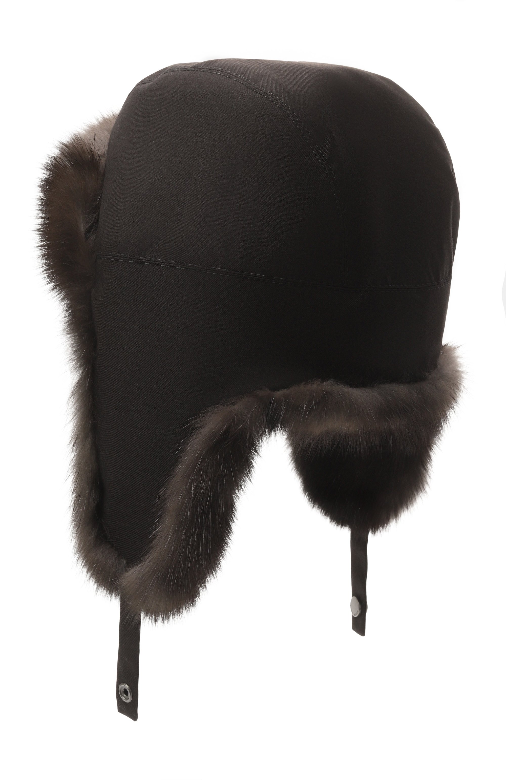 Шапка-ушанка antistorm с мехом соболя BLACK SABLE, арт. BS-MНASW-EB, фото 2