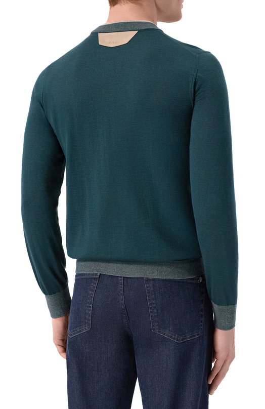 Джемпер из кашемира и шелка Zilli KHMN01M0342VMIC03 Зелёный  KHMN01M0342VMIC03 Фото 4