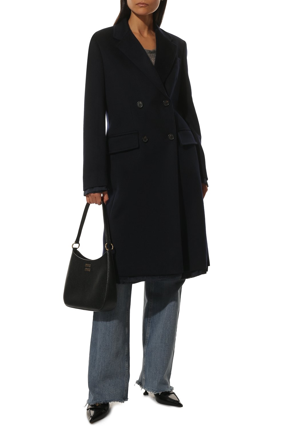 Пальто из шерсти и кашемира MIU MIU, арт. MS1894-W38-F0008, фото 2