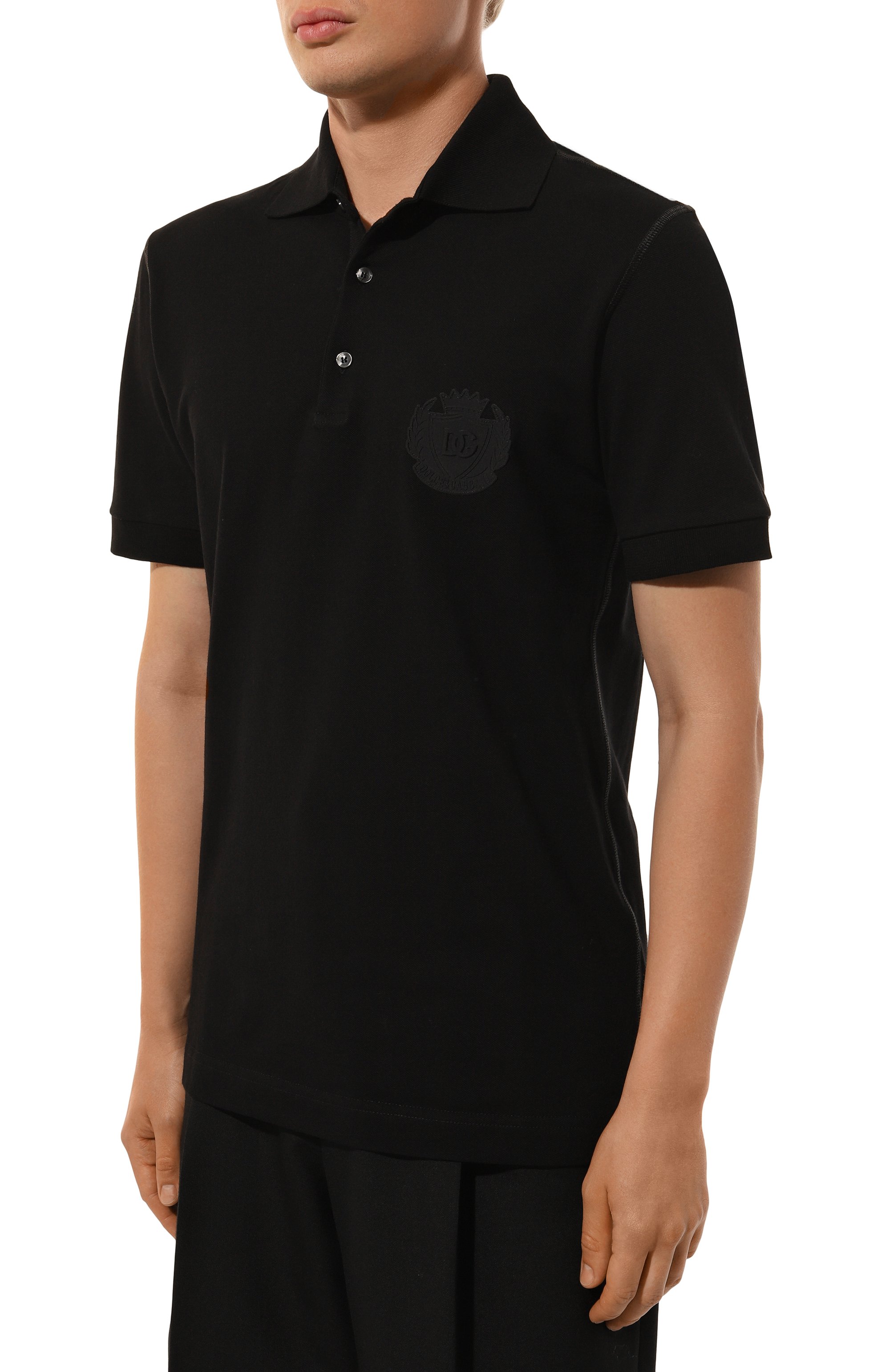 Хлопковое поло DOLCE & GABBANA, арт. G8PL4Z/G7NYY, фото 3