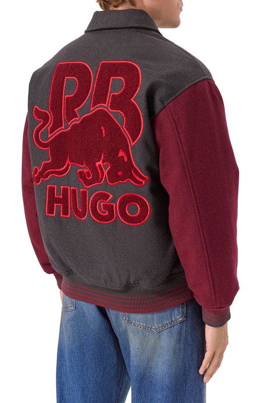 Бомбер HUGO x RB HUGO 50549448 Серый  50549448 Фото 4