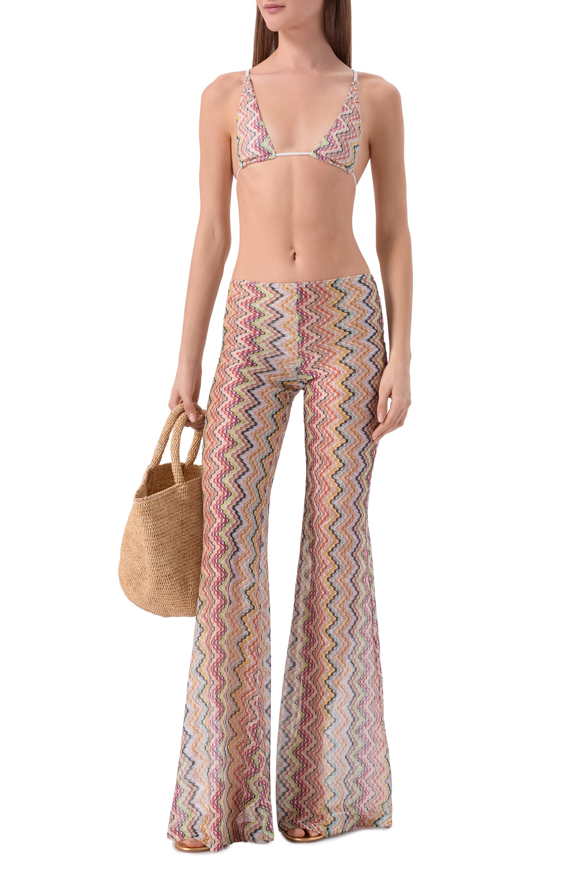 Брюки MISSONI разноцветного цвета по цене 93050 руб., арт. MC25SI00/BR015G, фото 2 Брюки MISSONI, арт. MC25SI00/BR015G, фото 2