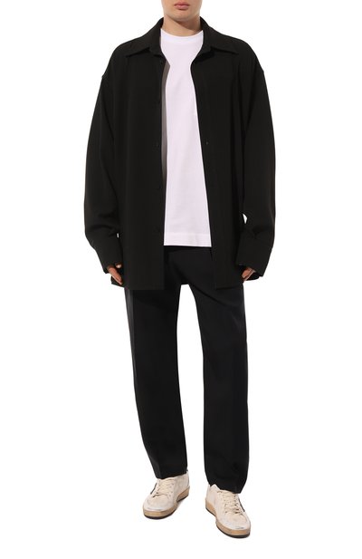 Шерстяные брюки JIL SANDER темно-синего цвета по цене 96950 руб., арт. J23KA0005/J40117, фото 2 Шерстяные брюки JIL SANDER, арт. J23KA0005/J40117, фото 2