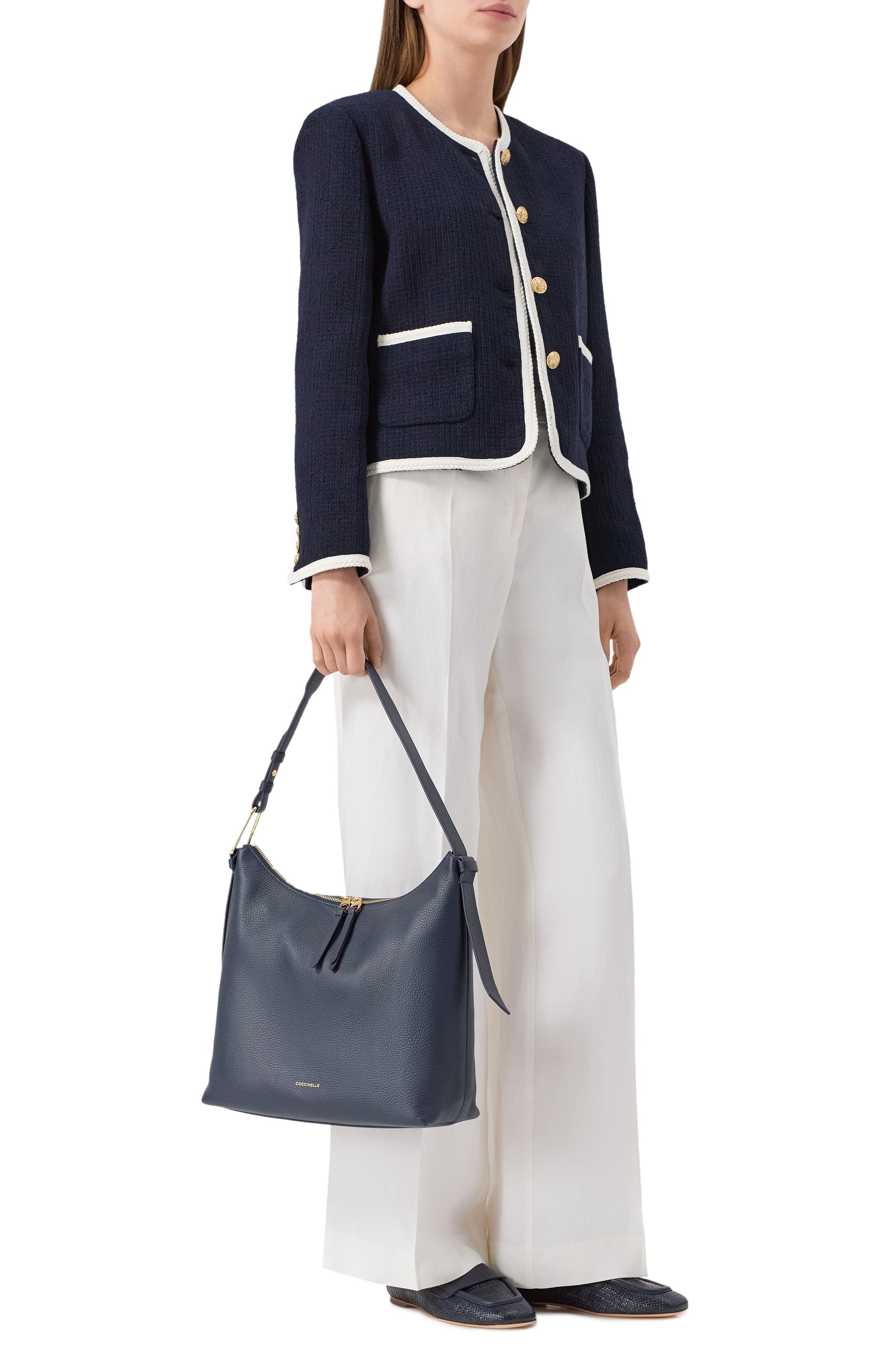 Сумка malory small COCCINELLE темно-синего цвета по цене 31300 руб., арт. E1R1K130201, фото 7 Сумка malory small COCCINELLE, арт. E1R1K130201, фото 7