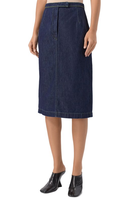 Джинсовая юбка Dries Van Noten 010862-2381-507 Синий  010862-2381-507 Фото 3